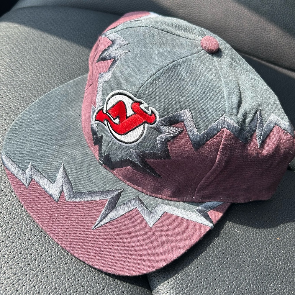 NWOT New Jersey Devils Drew Pearson Hat Cap 90’s NHL Hockey Rare Jagged Edge